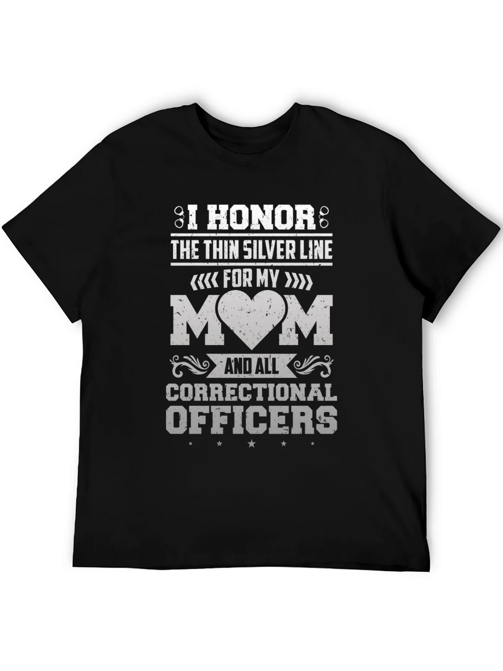 I Honor the Thin Silver Line Correctional Officer T-Shirt product image 8