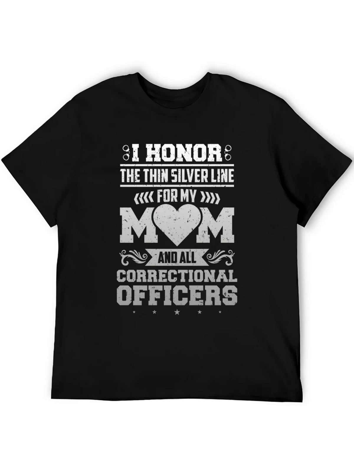 I Honor the Thin Silver Line Correctional Officer T-Shirt product image 8