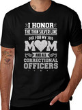 I Honor the Thin Silver Line Correctional Officer T-Shirt product image 1