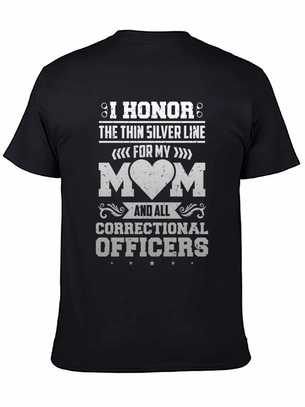 I Honor the Thin Silver Line Correctional Officer T-Shirt product image 7