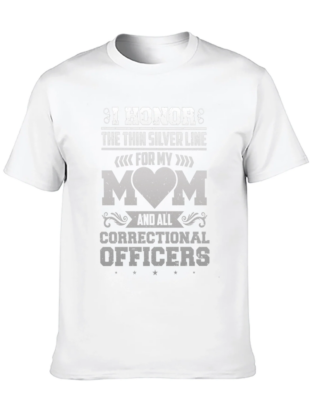 I Honor the Thin Silver Line Correctional Officer T-Shirt product image 12