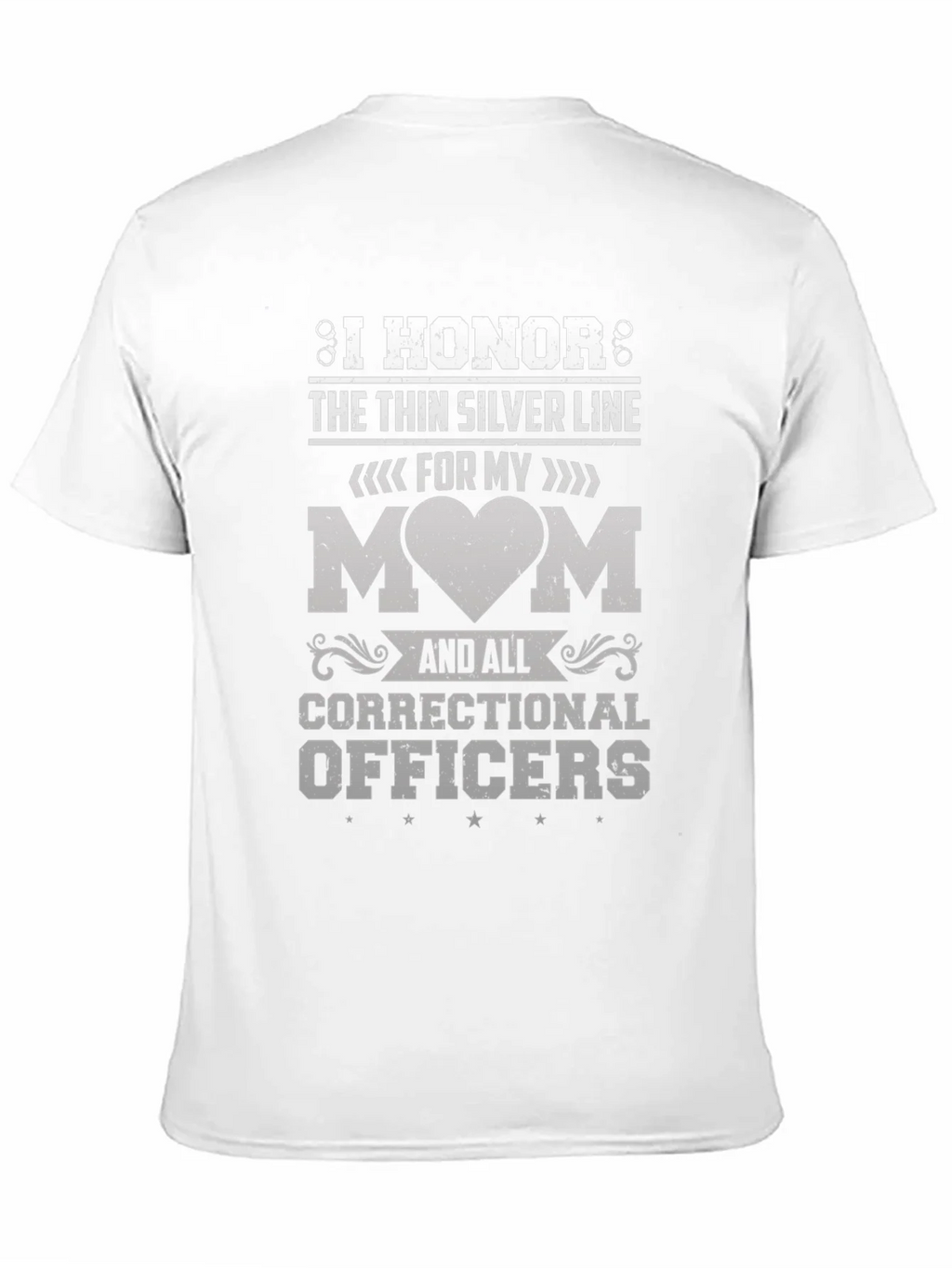 I Honor the Thin Silver Line Correctional Officer T-Shirt product image 2