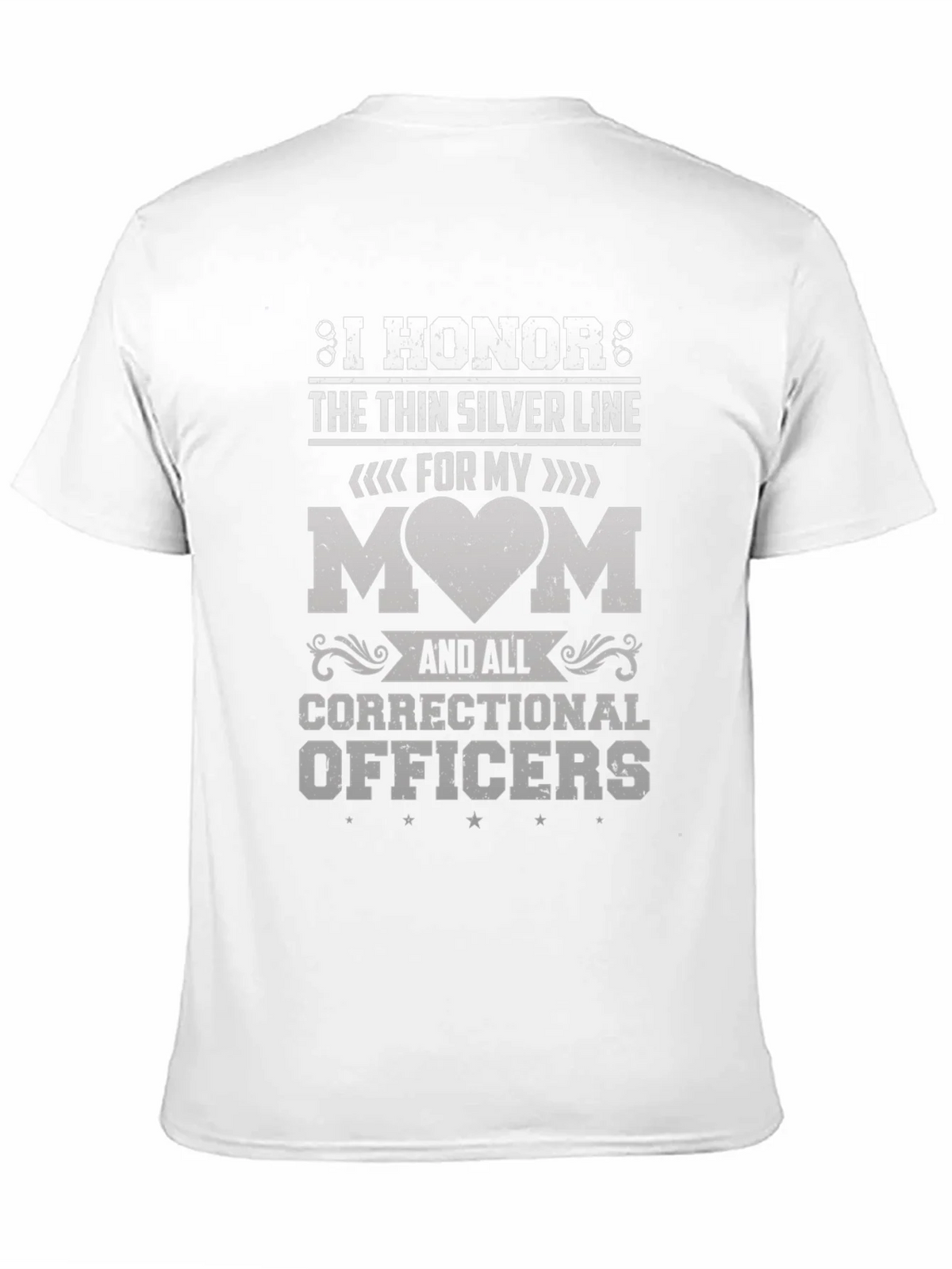 I Honor the Thin Silver Line Correctional Officer T-Shirt product image 2