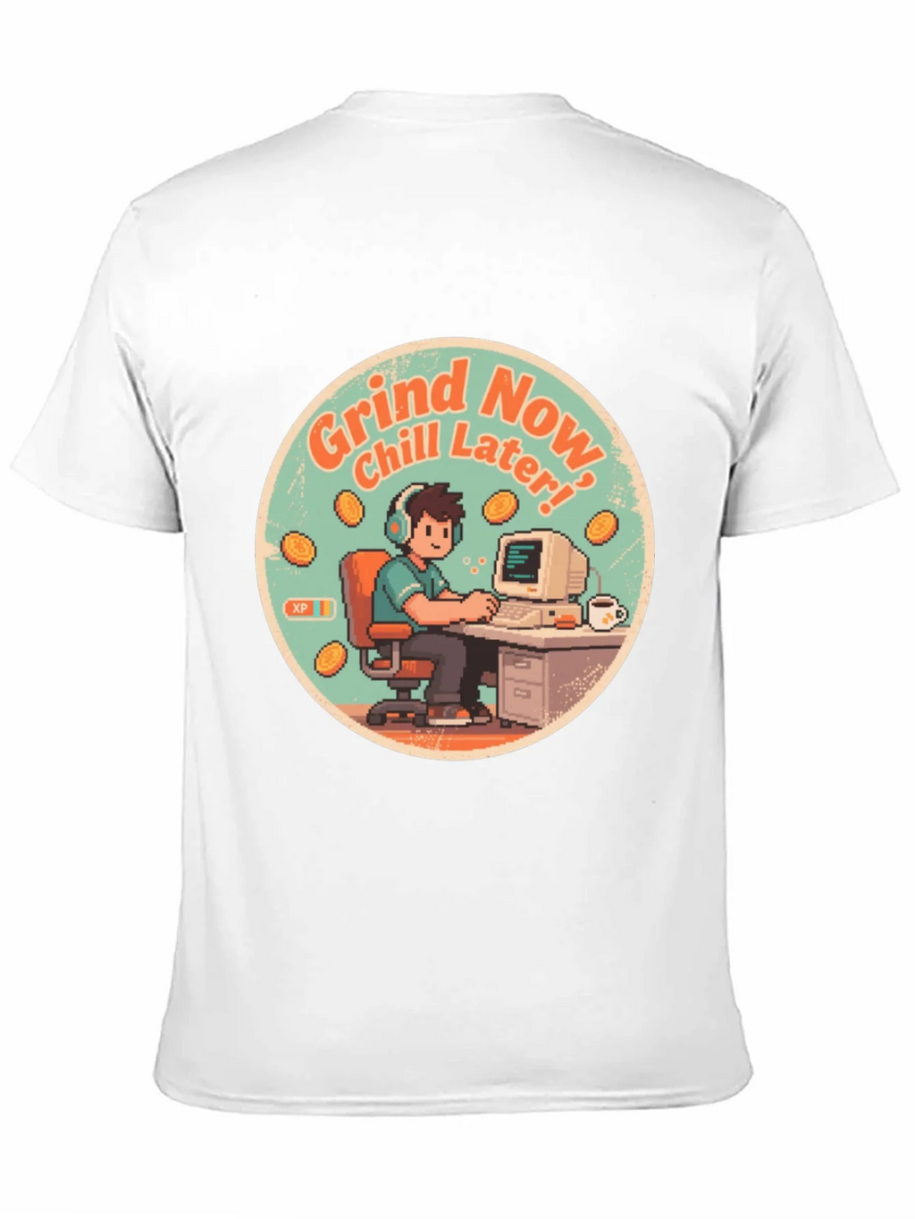 Grind Now Chill Later Black T-Shirt product image 2