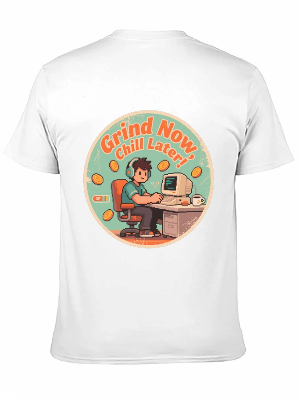 Grind Now Chill Later Black T-Shirt product image 2