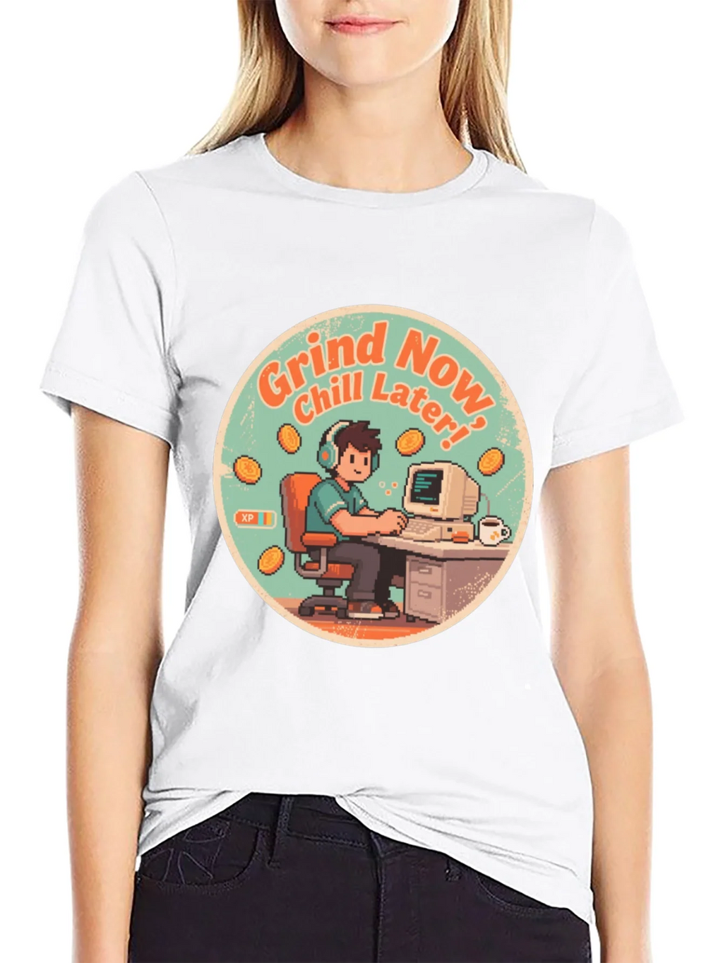 Grind Now Chill Later Black T-Shirt product image 11