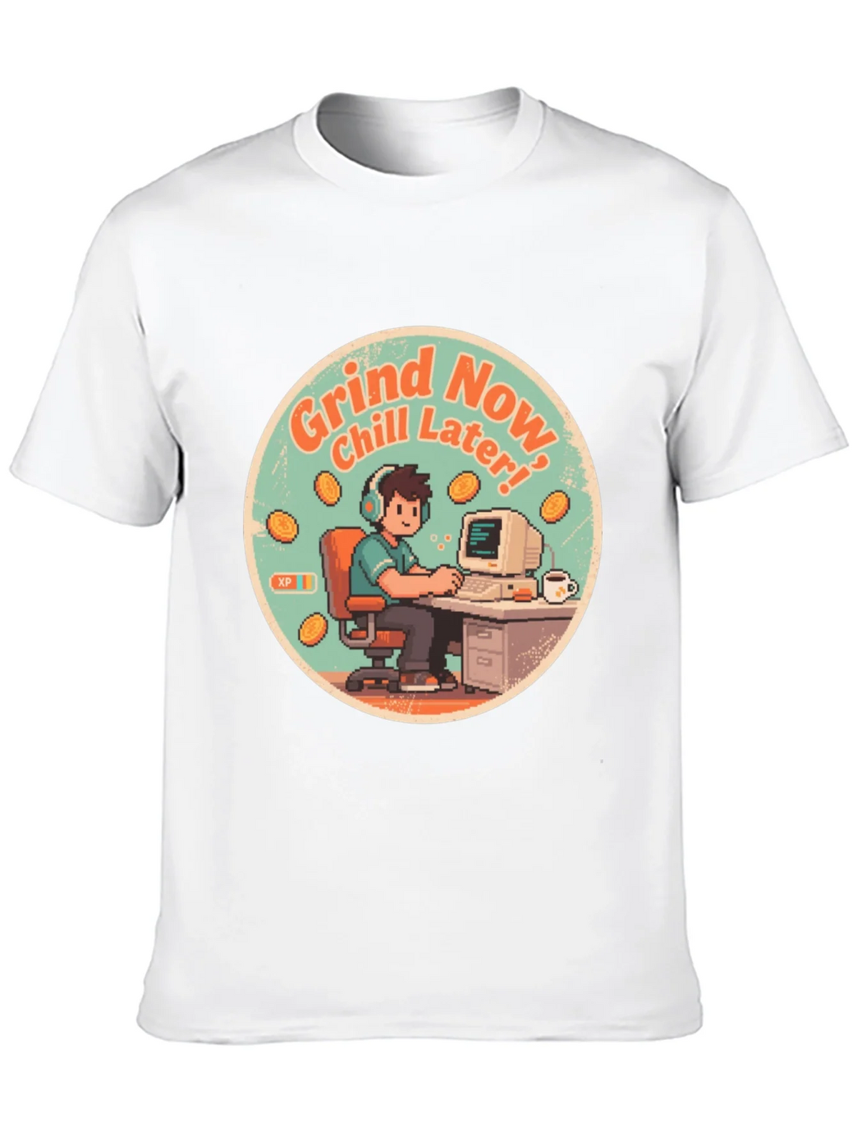 Grind Now Chill Later Black T-Shirt product image 12