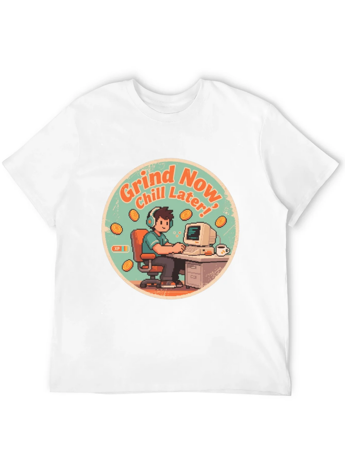 Grind Now Chill Later Black T-Shirt product image 3