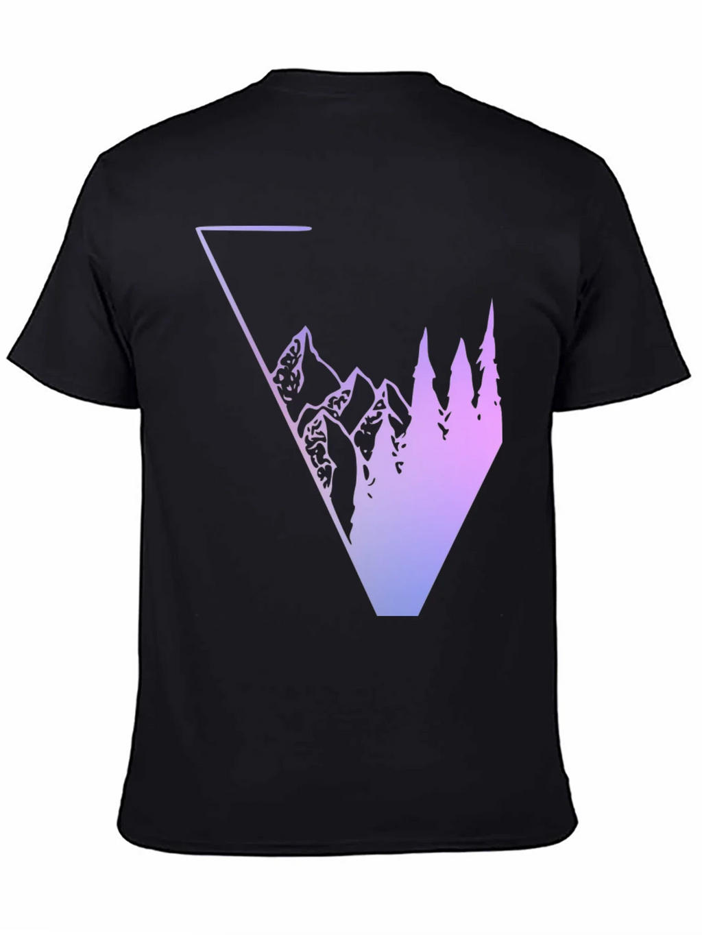 Geometric Mountain & Tree Graphic Tee product image 7