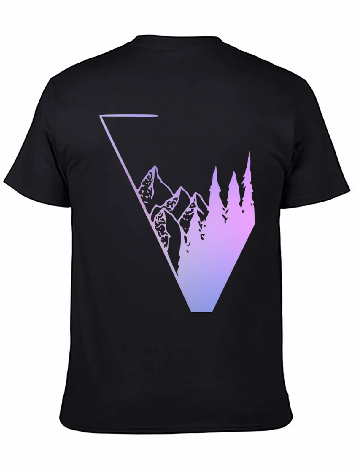 Geometric Mountain & Tree Graphic Tee product image 7