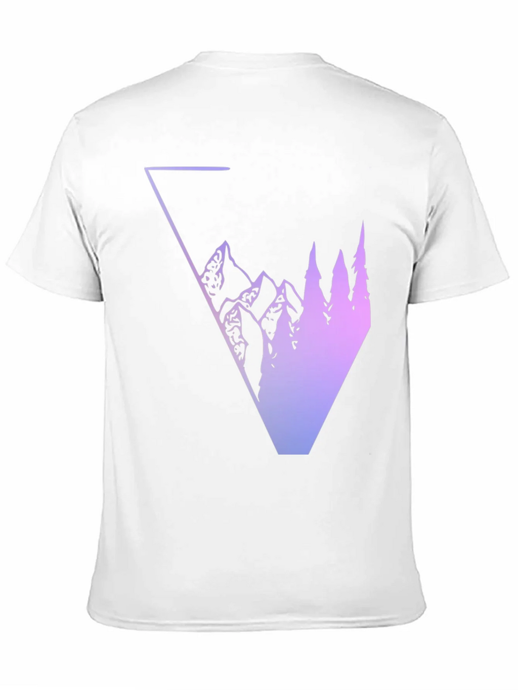 Geometric Mountain & Tree Graphic Tee product image 2