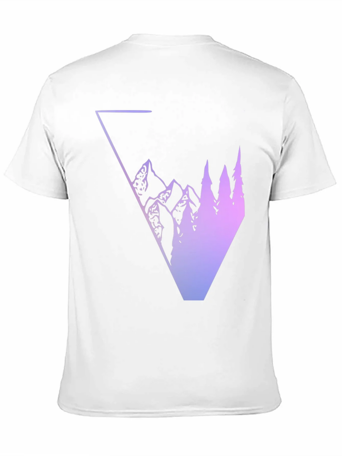 Geometric Mountain & Tree Graphic Tee product image 2