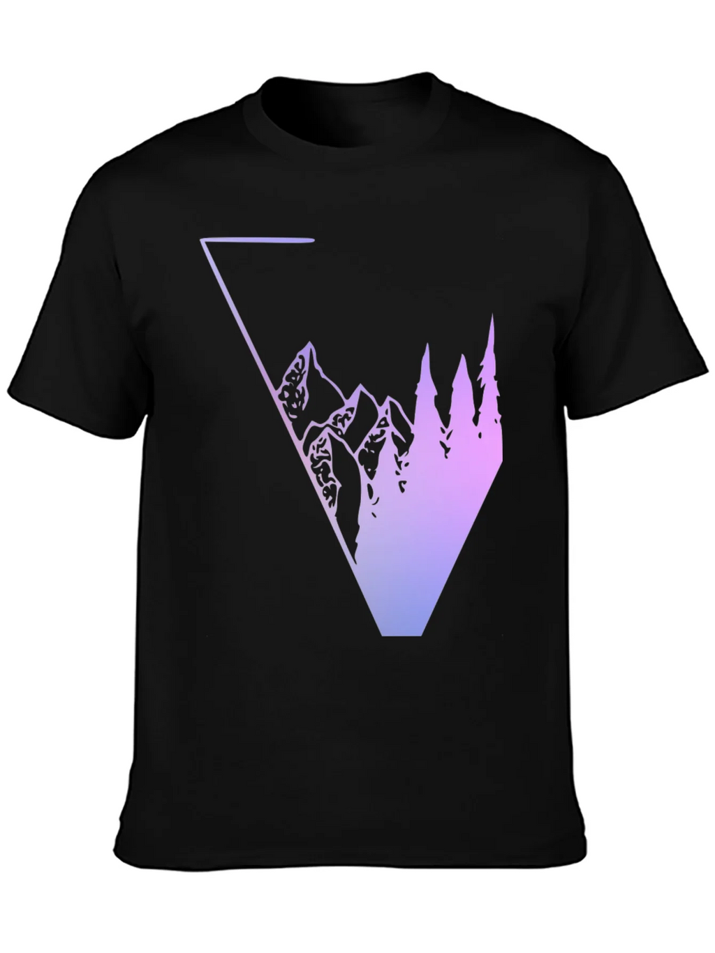 Geometric Mountain & Tree Graphic Tee product image 6
