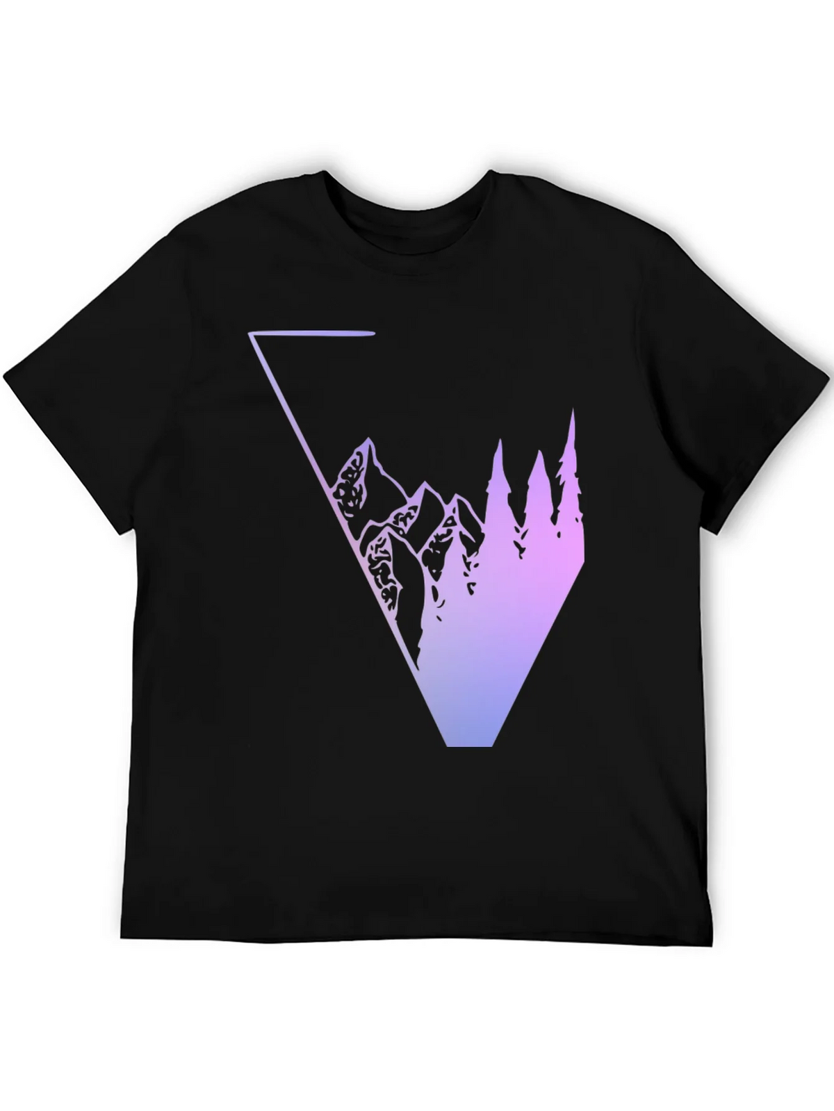 Geometric Mountain & Tree Graphic Tee product image 8