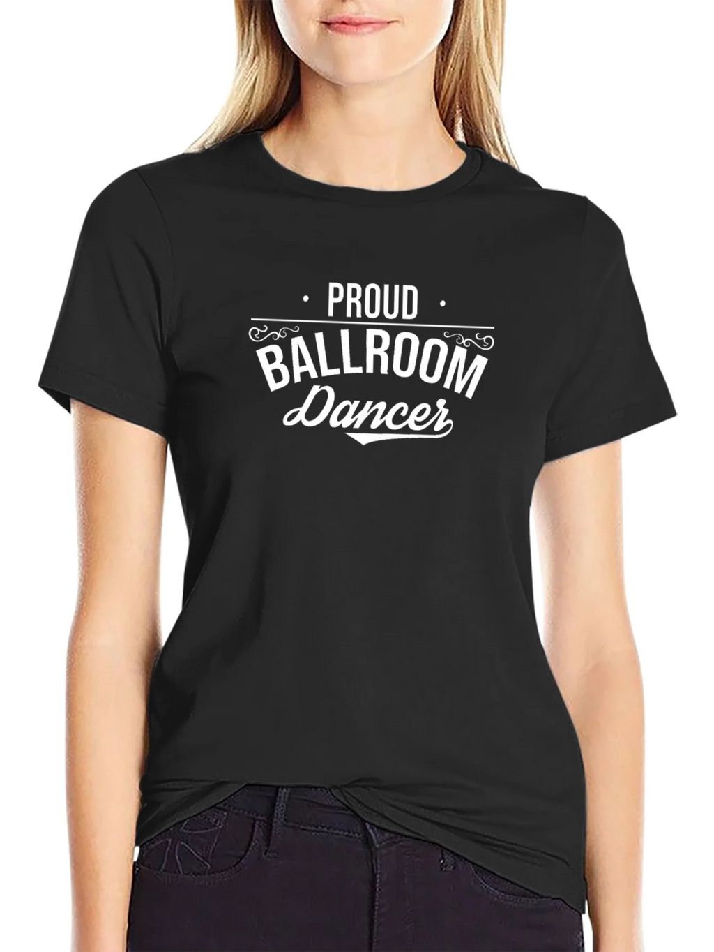 Proud Ballroom Dancer Black T-Shirt product image 5
