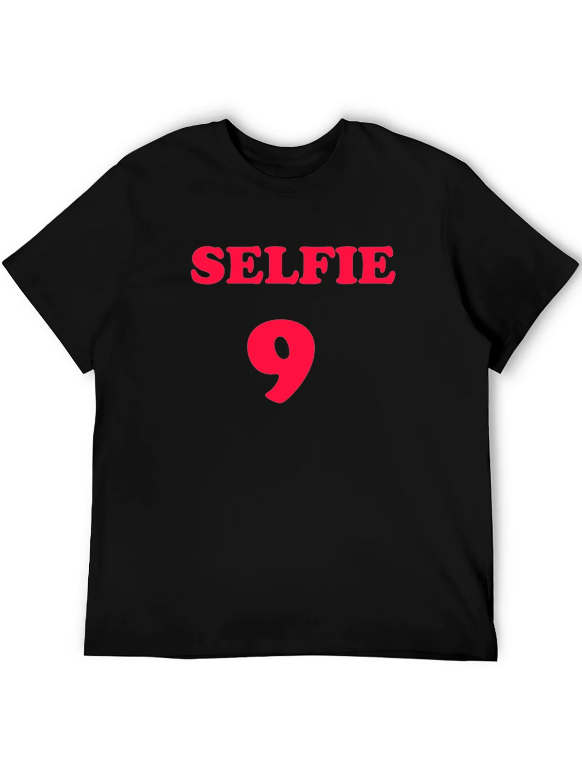 Selfie 9 Black Graphic T-Shirt product image 8