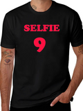 Selfie 9 Black Graphic T-Shirt product image 1