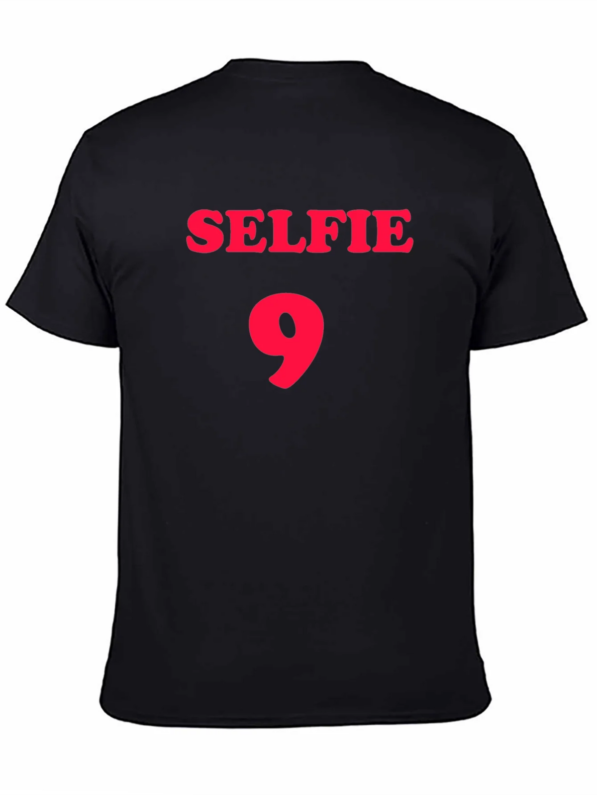 Selfie 9 Black Graphic T-Shirt product image 7