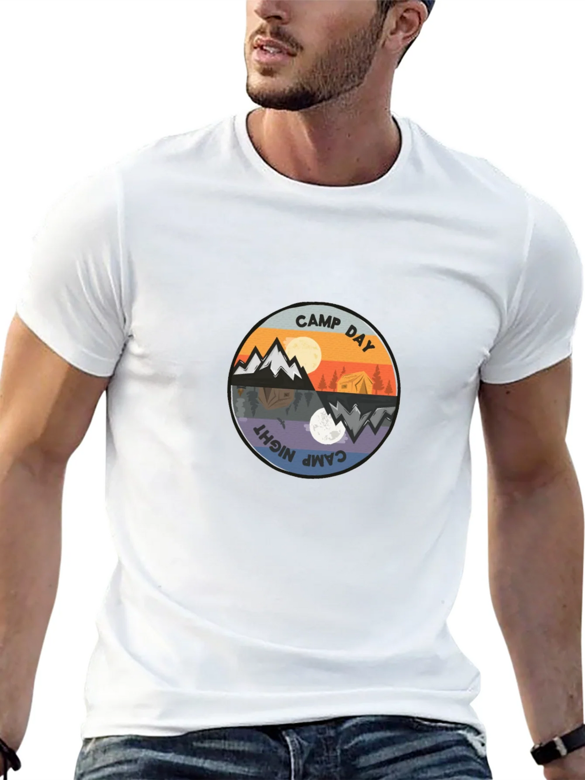 Camp Day & Night Graphic Tee product image 4