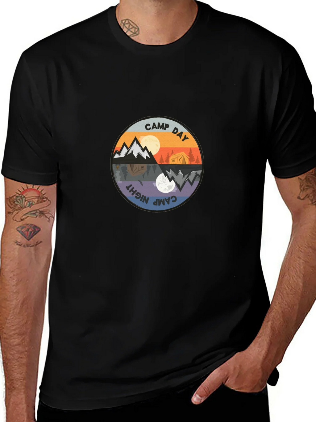 Camp Day & Night Graphic Tee product image 1