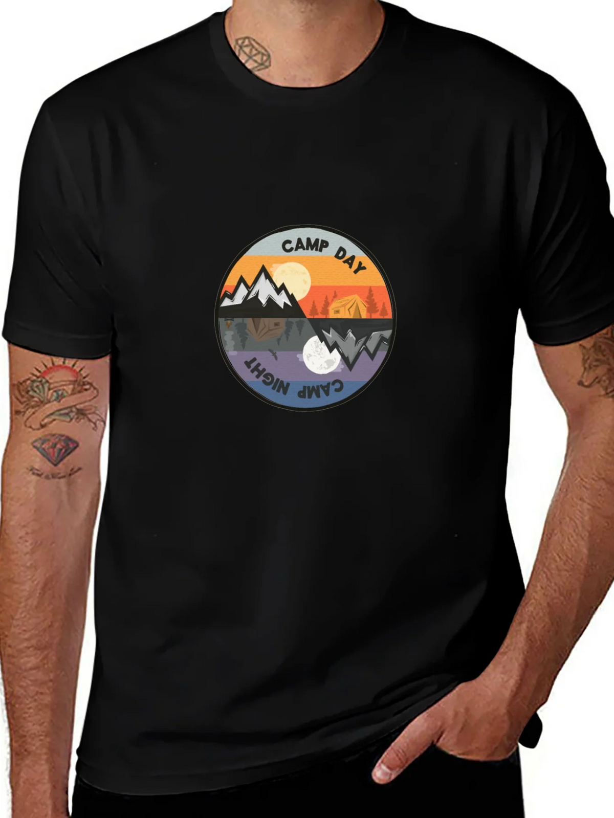 Camp Day & Night Graphic Tee product image 1