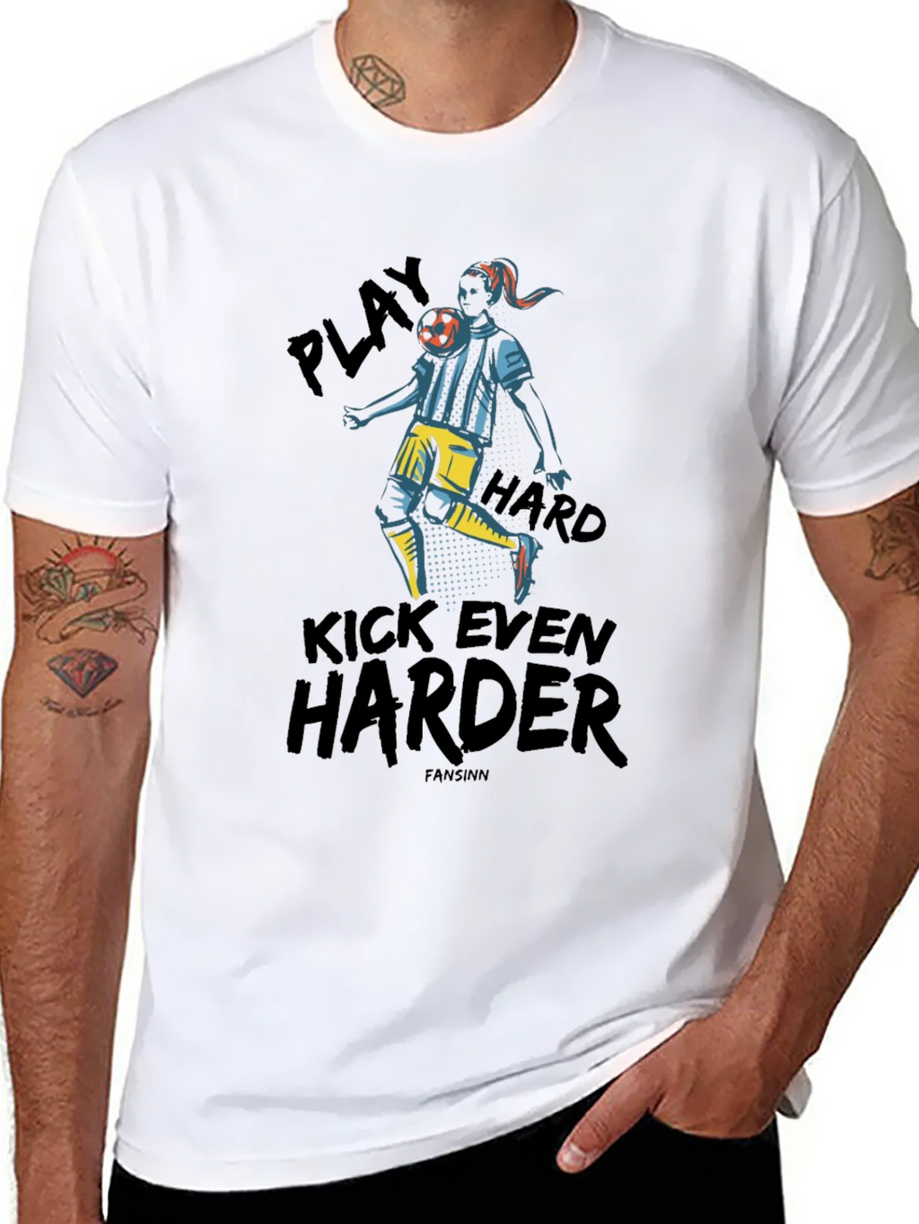 Play Hard Soccer Graphic Tee - Black product image 10