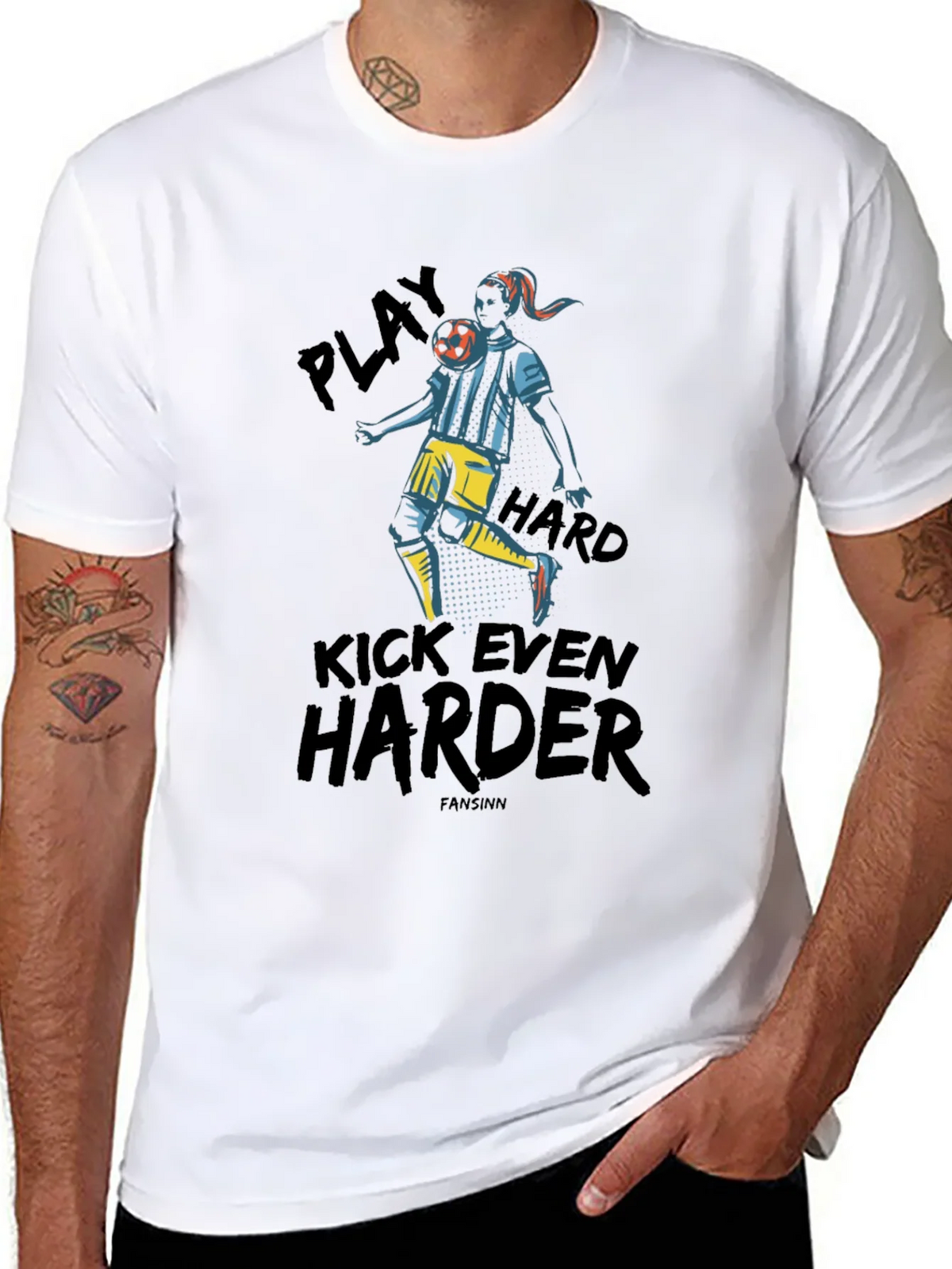 Play Hard Soccer Graphic Tee - Black product image 10