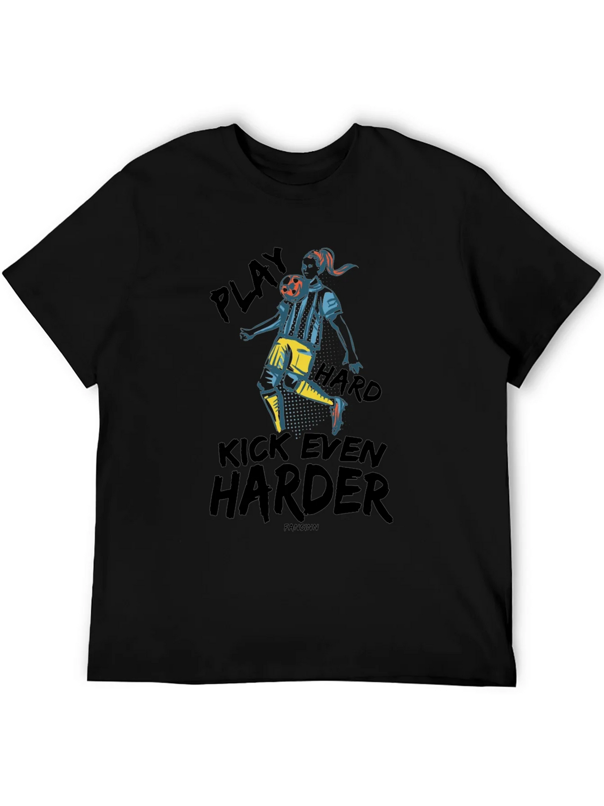 Play Hard Soccer Graphic Tee - Black product image 8