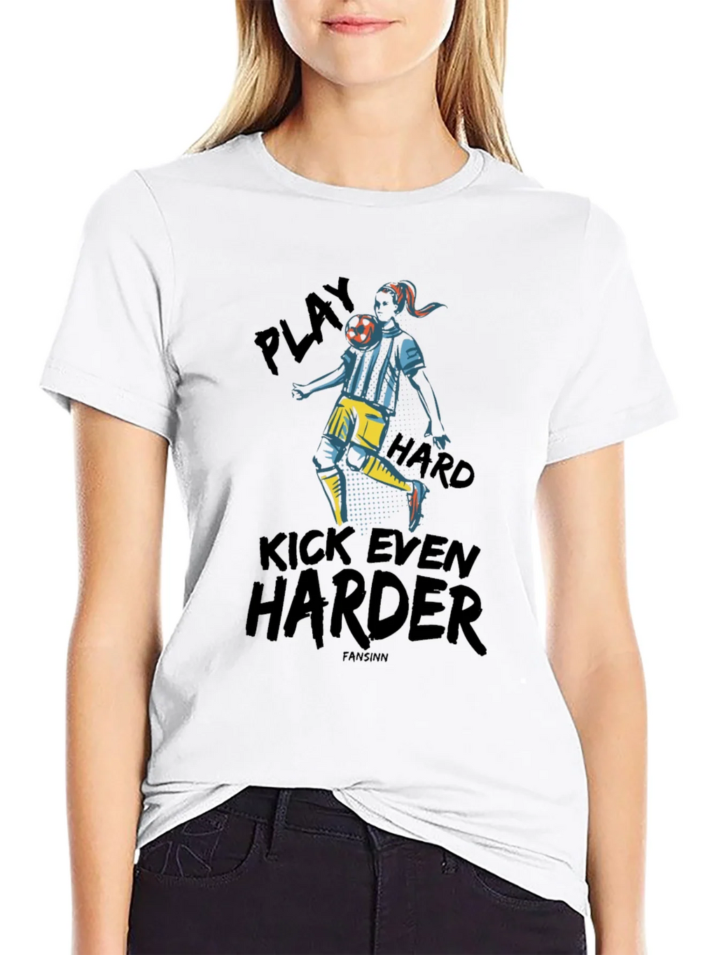 Play Hard Soccer Graphic Tee - Black product image 11
