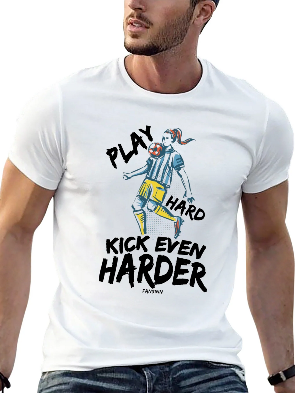 Play Hard Soccer Graphic Tee - Black product image 4