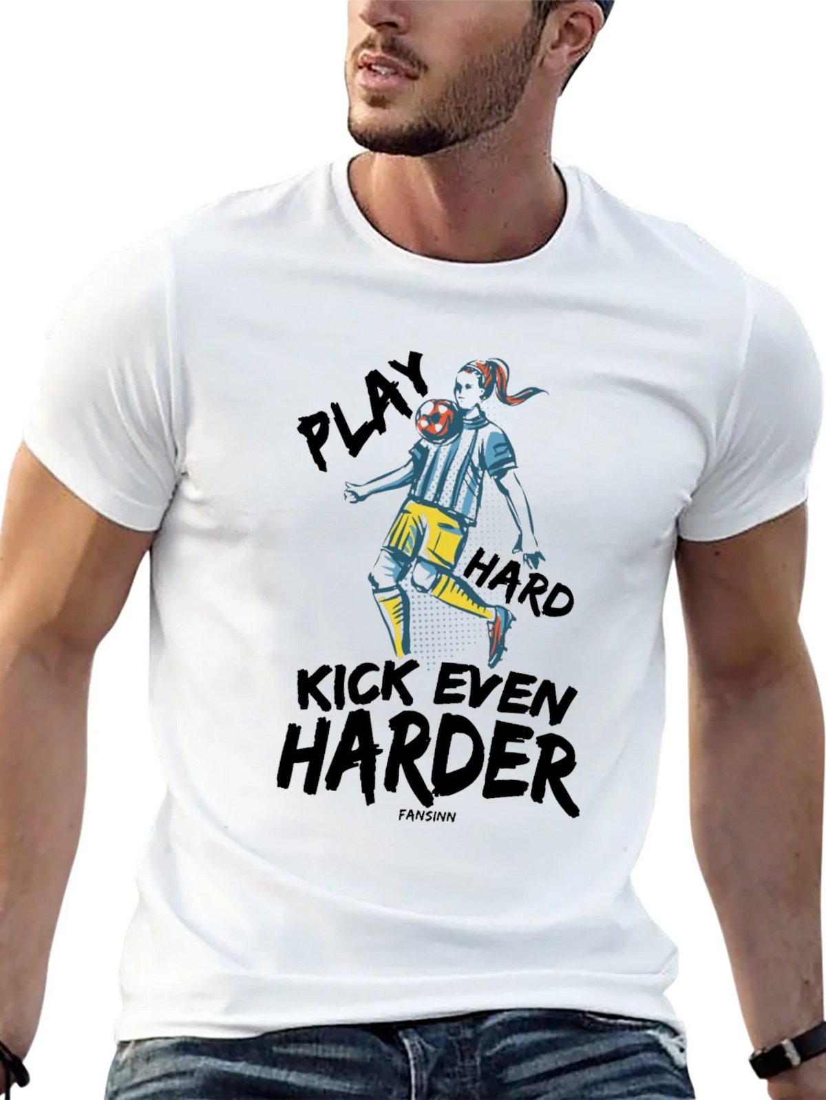 Play Hard Soccer Graphic Tee - Black product image 4