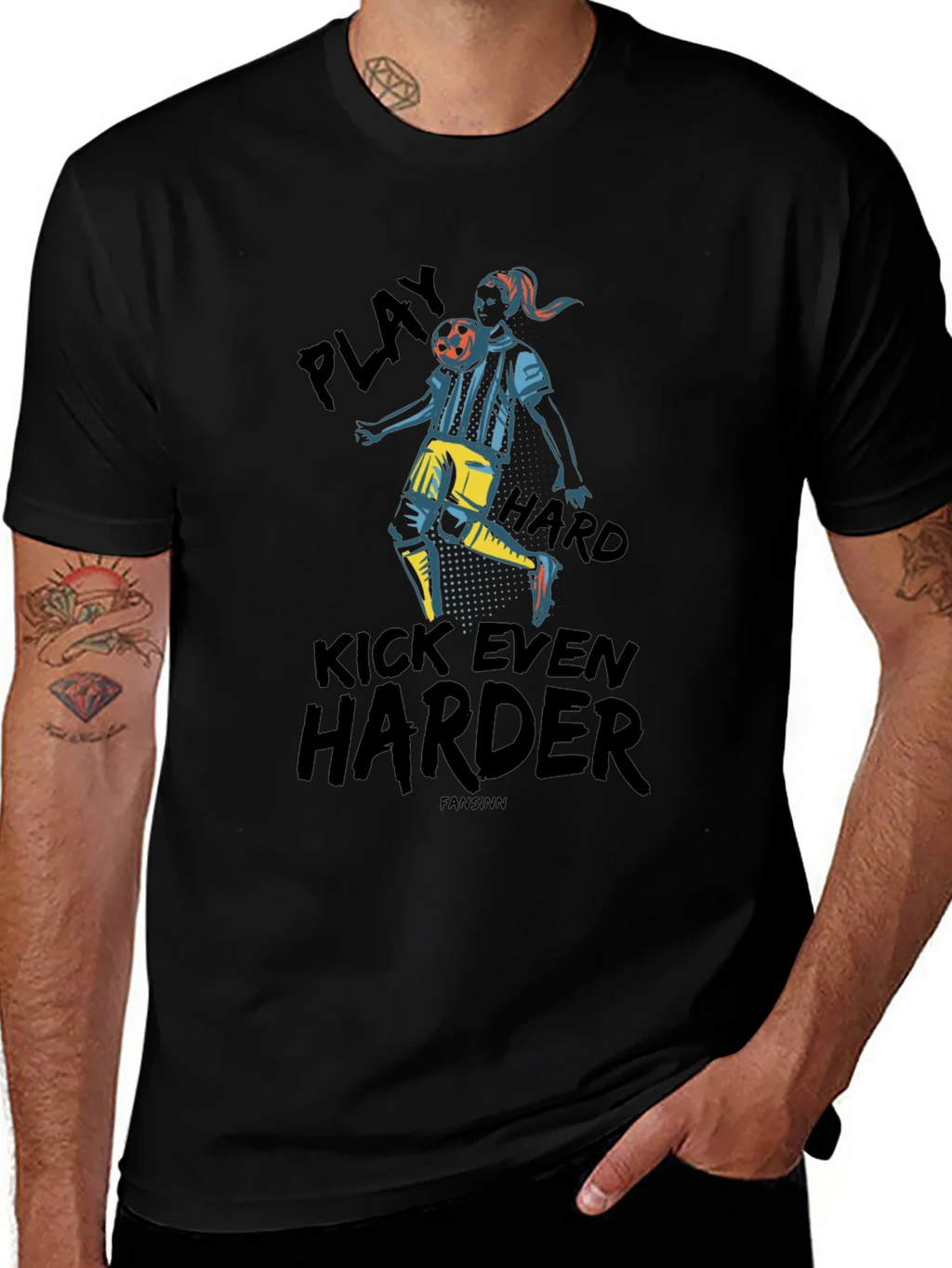 Play Hard Soccer Graphic Tee - Black product image 1