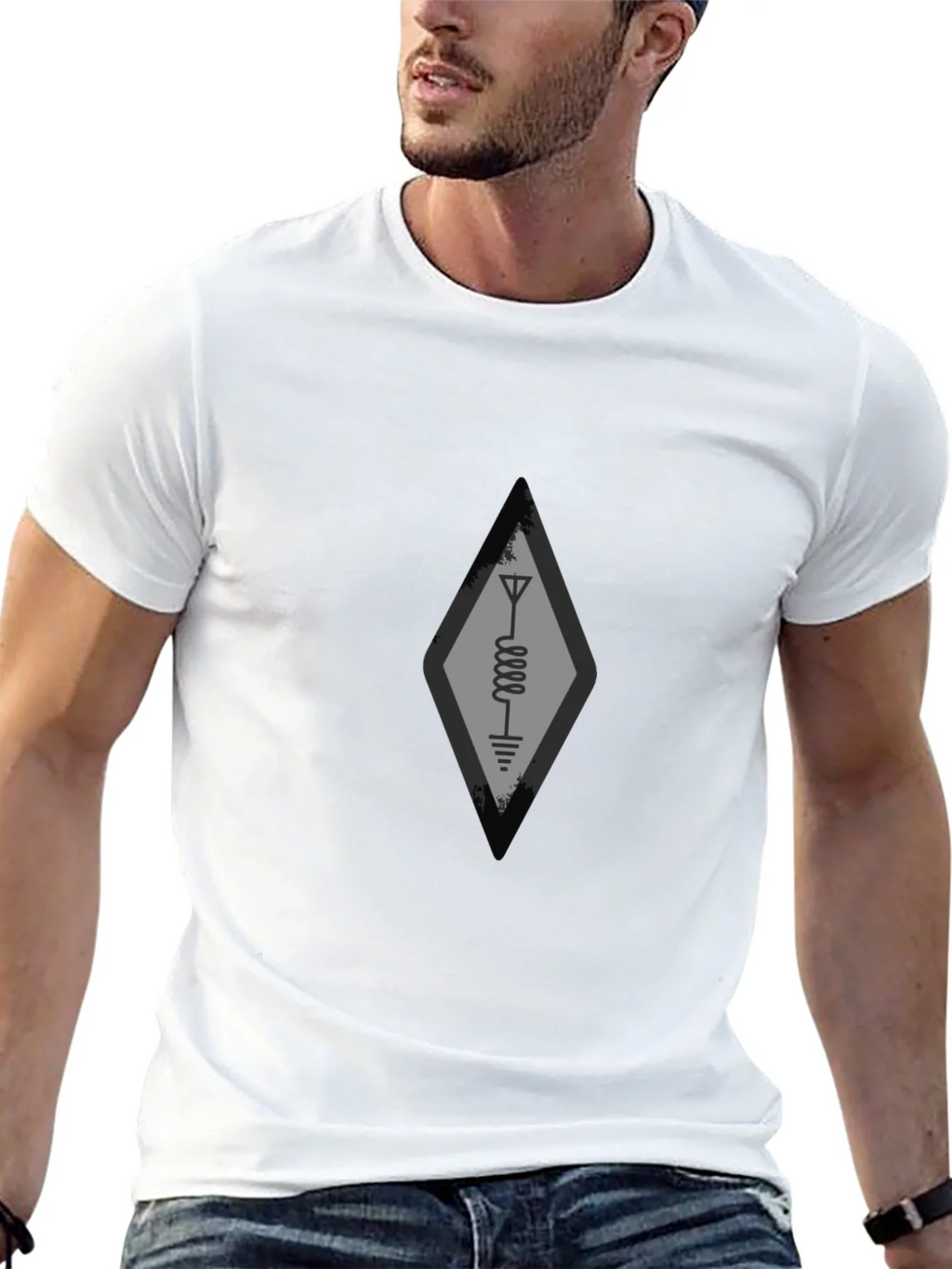 Radio Circuit T-Shirt - Black Ham Design product image 4