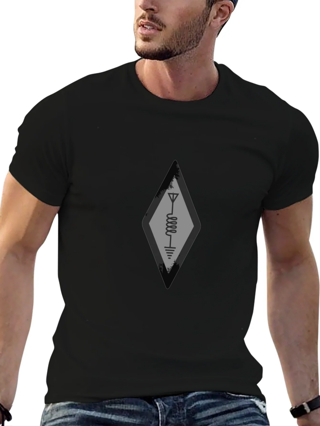 Radio Circuit T-Shirt - Black Ham Design product image 9