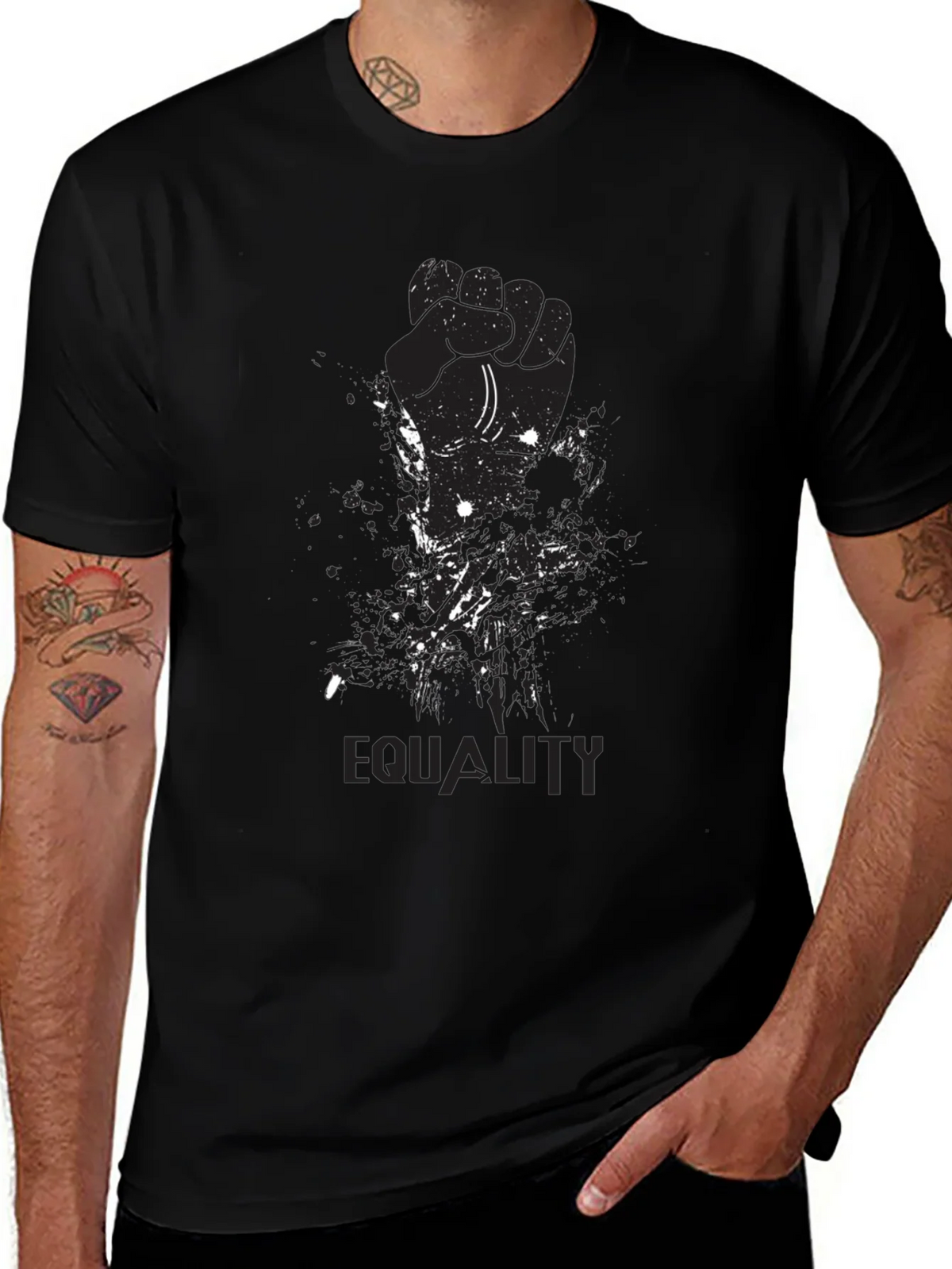 Equality Graphic T-Shirt - Black product image 1