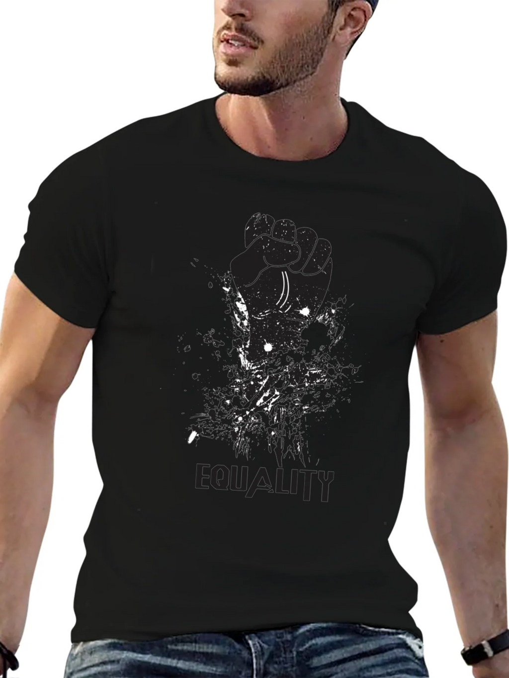 Equality Graphic T-Shirt - Black product image 9