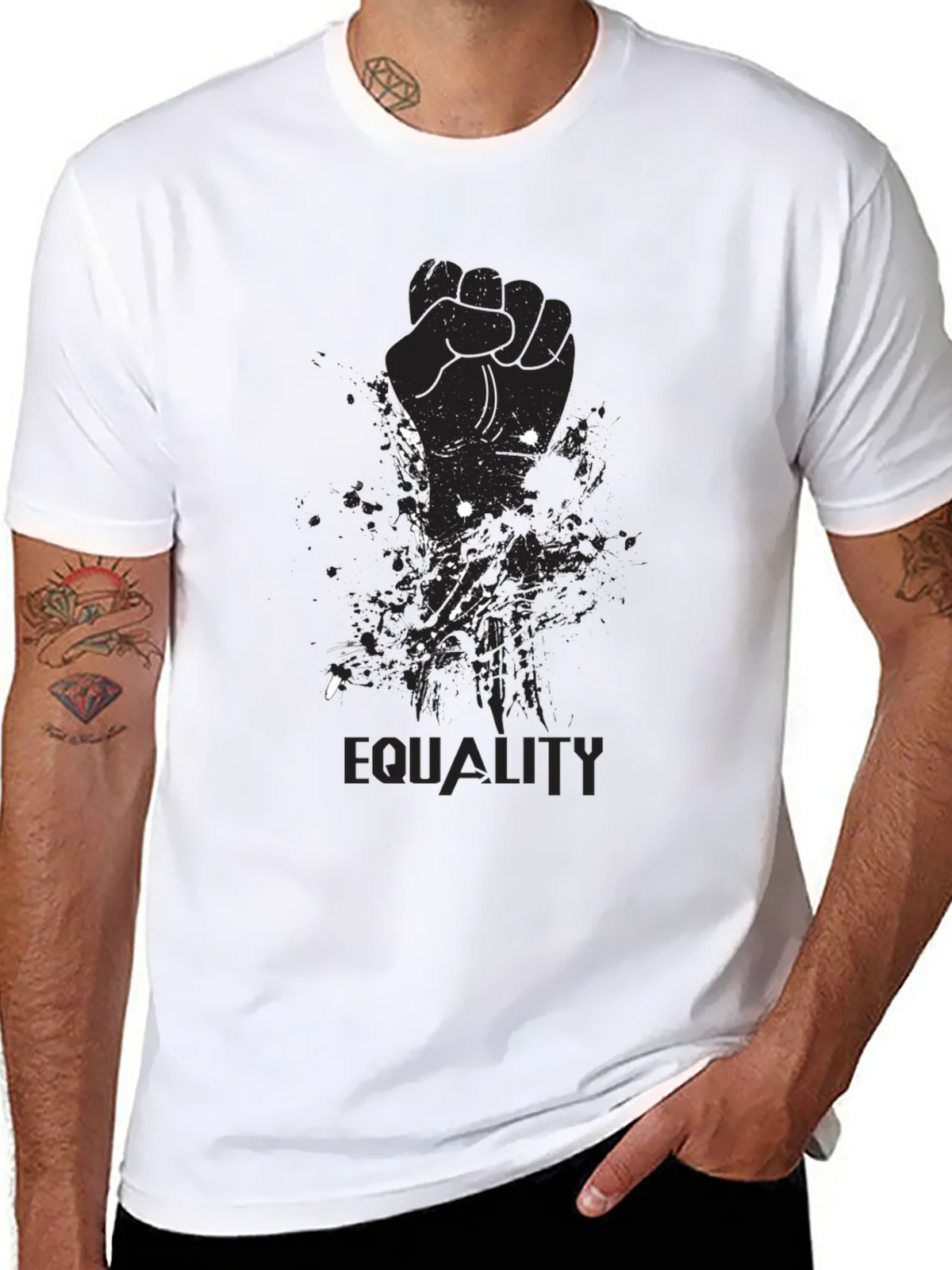 Equality Graphic T-Shirt - Black product image 10