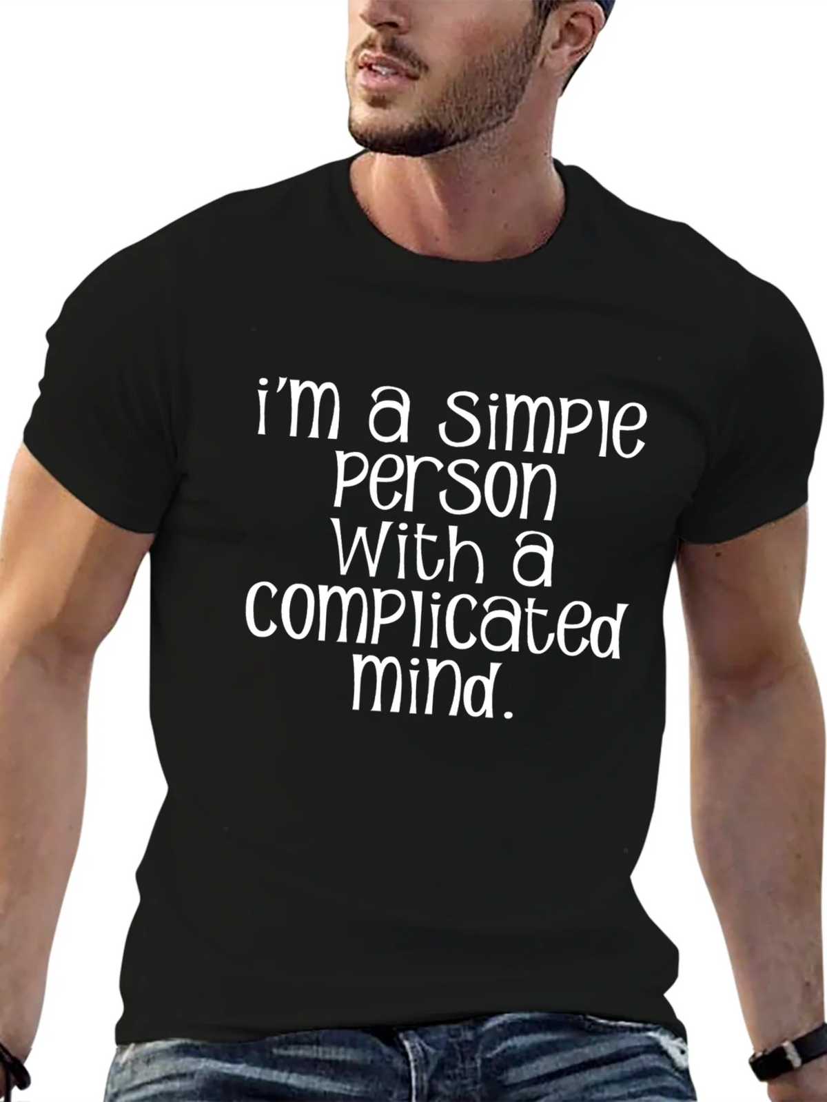 Simple Person Complicated Mind Graphic Tee product image 9