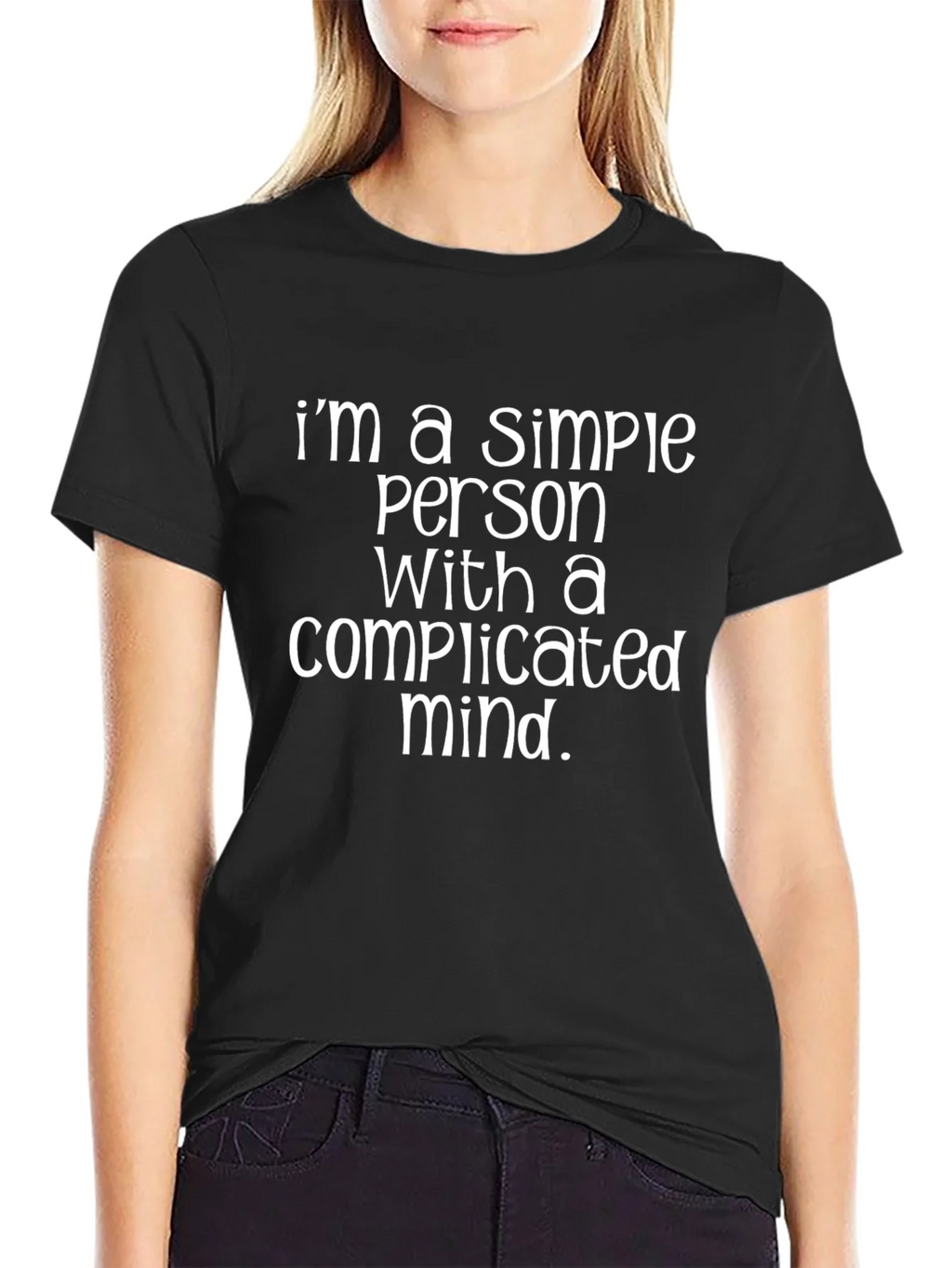 Simple Person Complicated Mind Graphic Tee product image 5