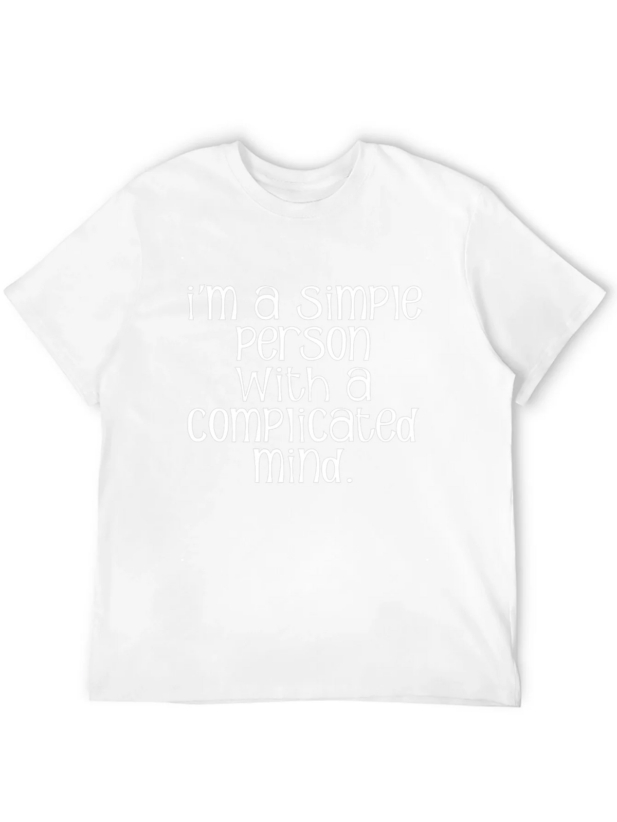 Simple Person Complicated Mind Graphic Tee product image 3