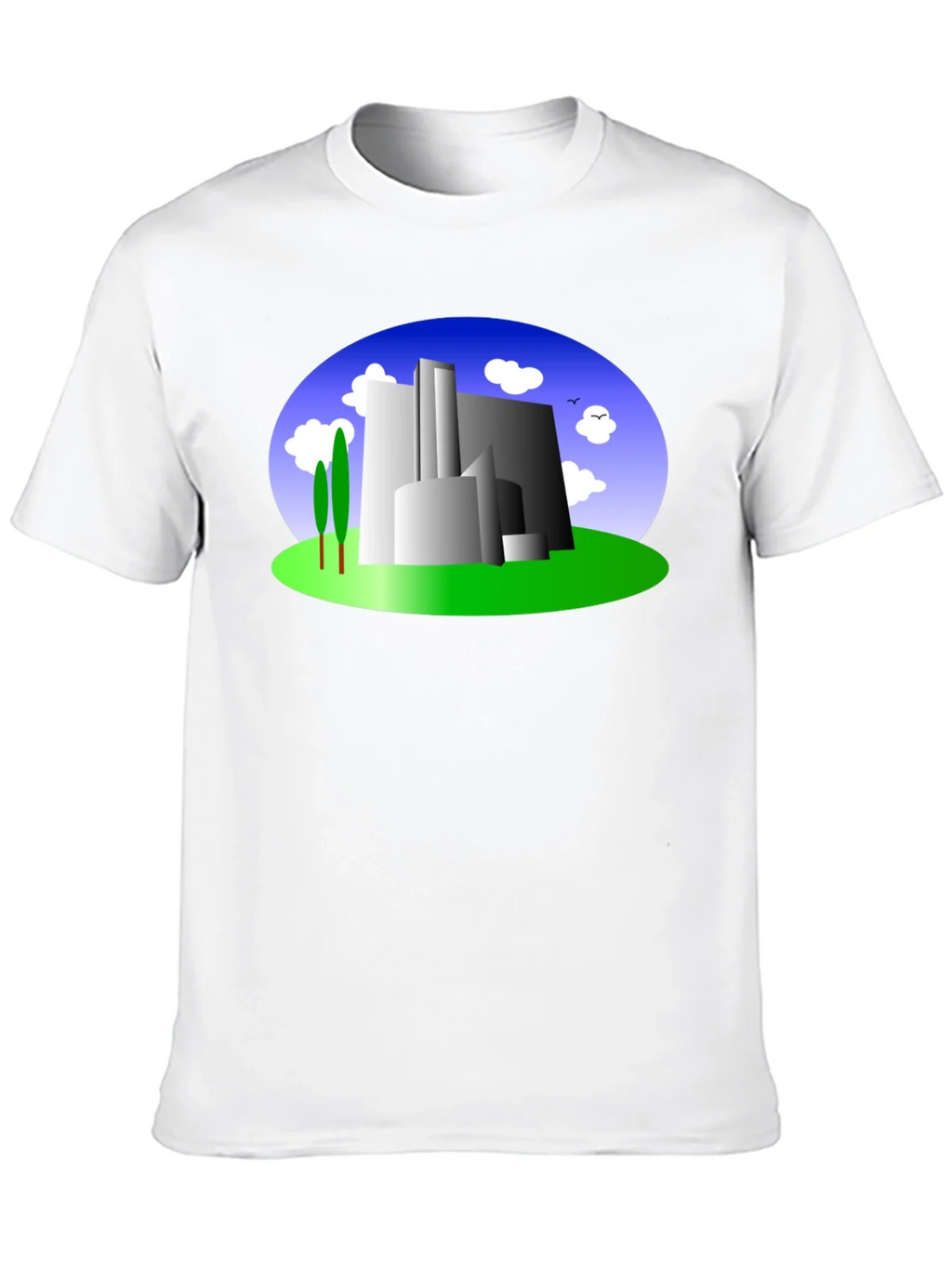 Abstract Building Graphic Tee - Modern Cityscape Shirt product image 12