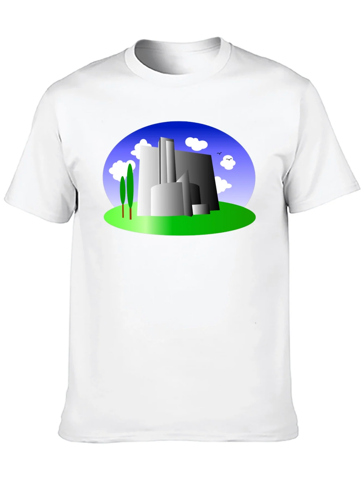 Abstract Building Graphic Tee - Modern Cityscape Shirt product image 12