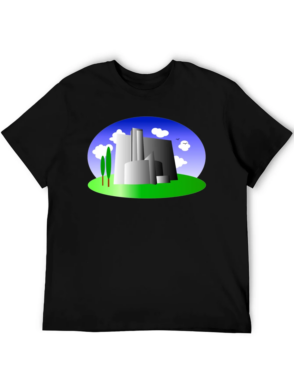 Abstract Building Graphic Tee - Modern Cityscape Shirt product image 8
