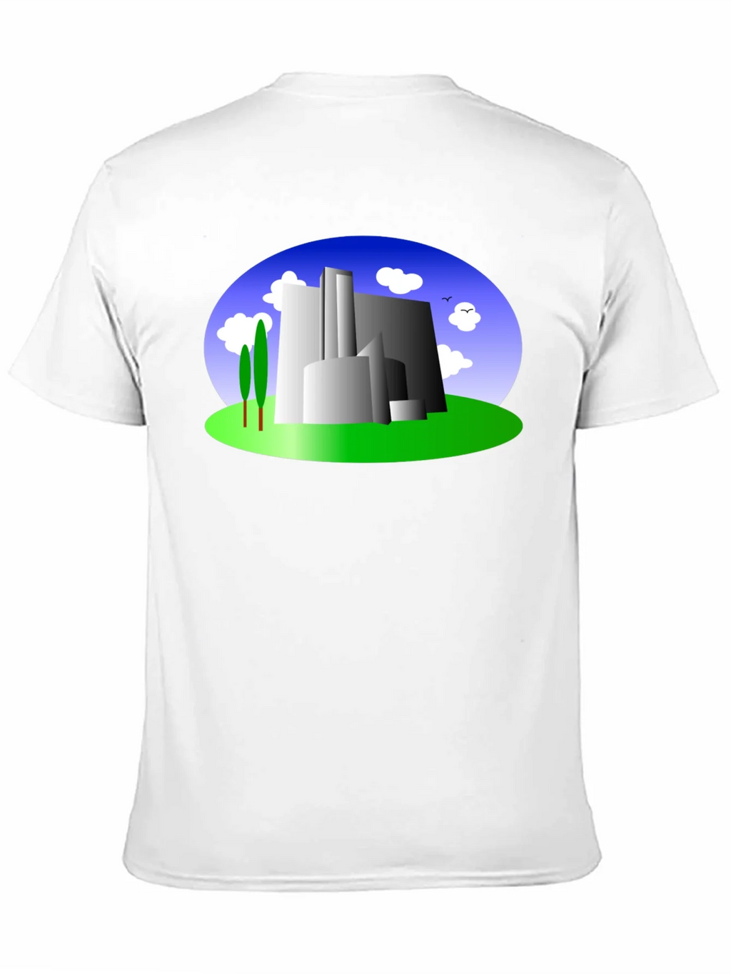 Abstract Building Graphic Tee - Modern Cityscape Shirt product image 2