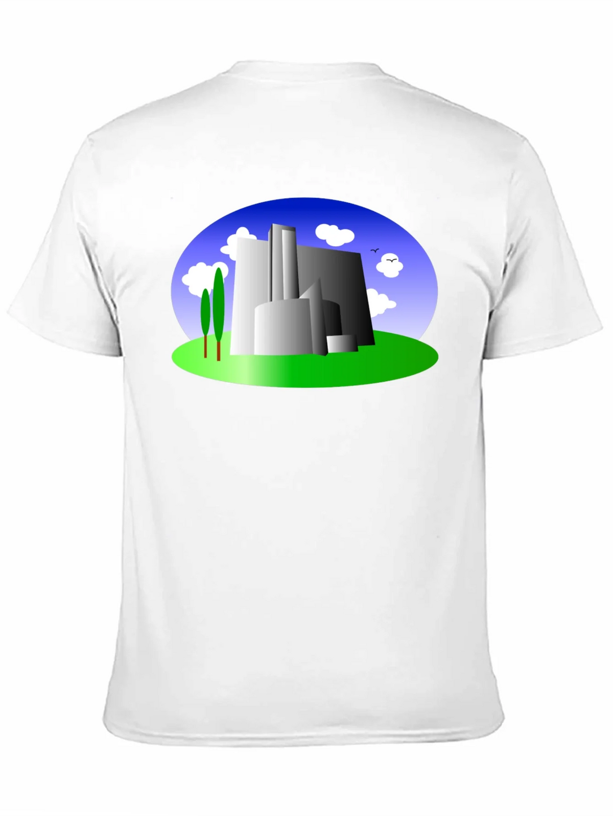 Abstract Building Graphic Tee - Modern Cityscape Shirt product image 2