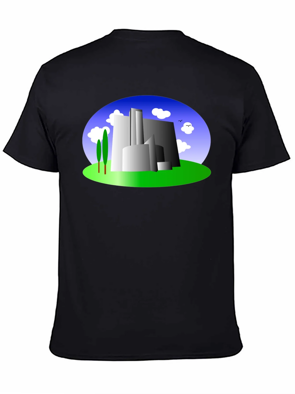 Abstract Building Graphic Tee - Modern Cityscape Shirt product image 7
