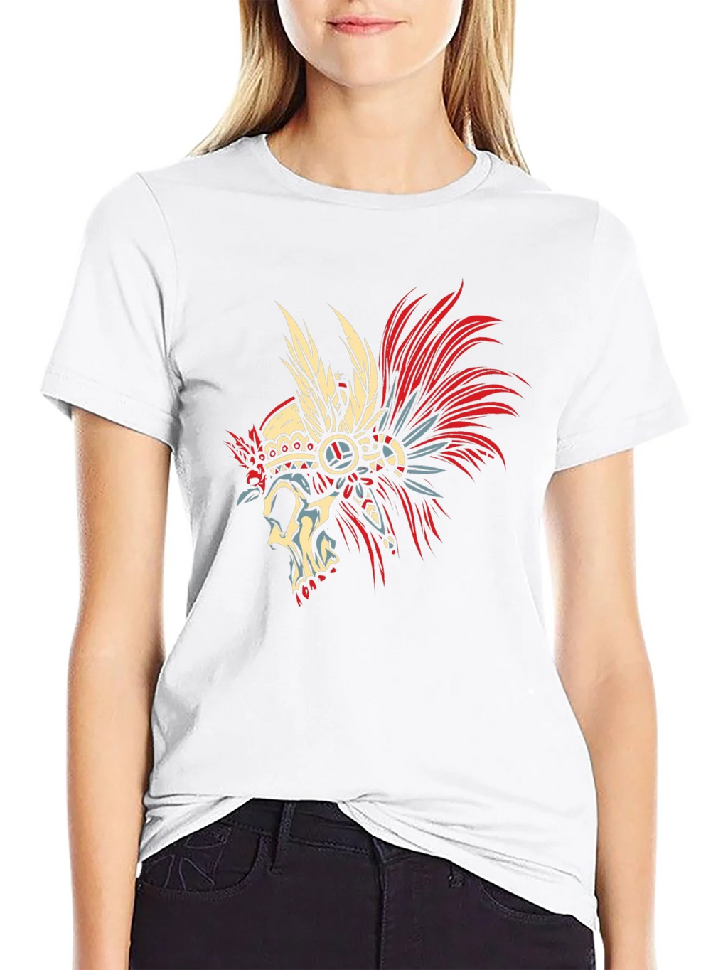 Skull Chief Black T-Shirt - Unique Graphic Tee product image 11