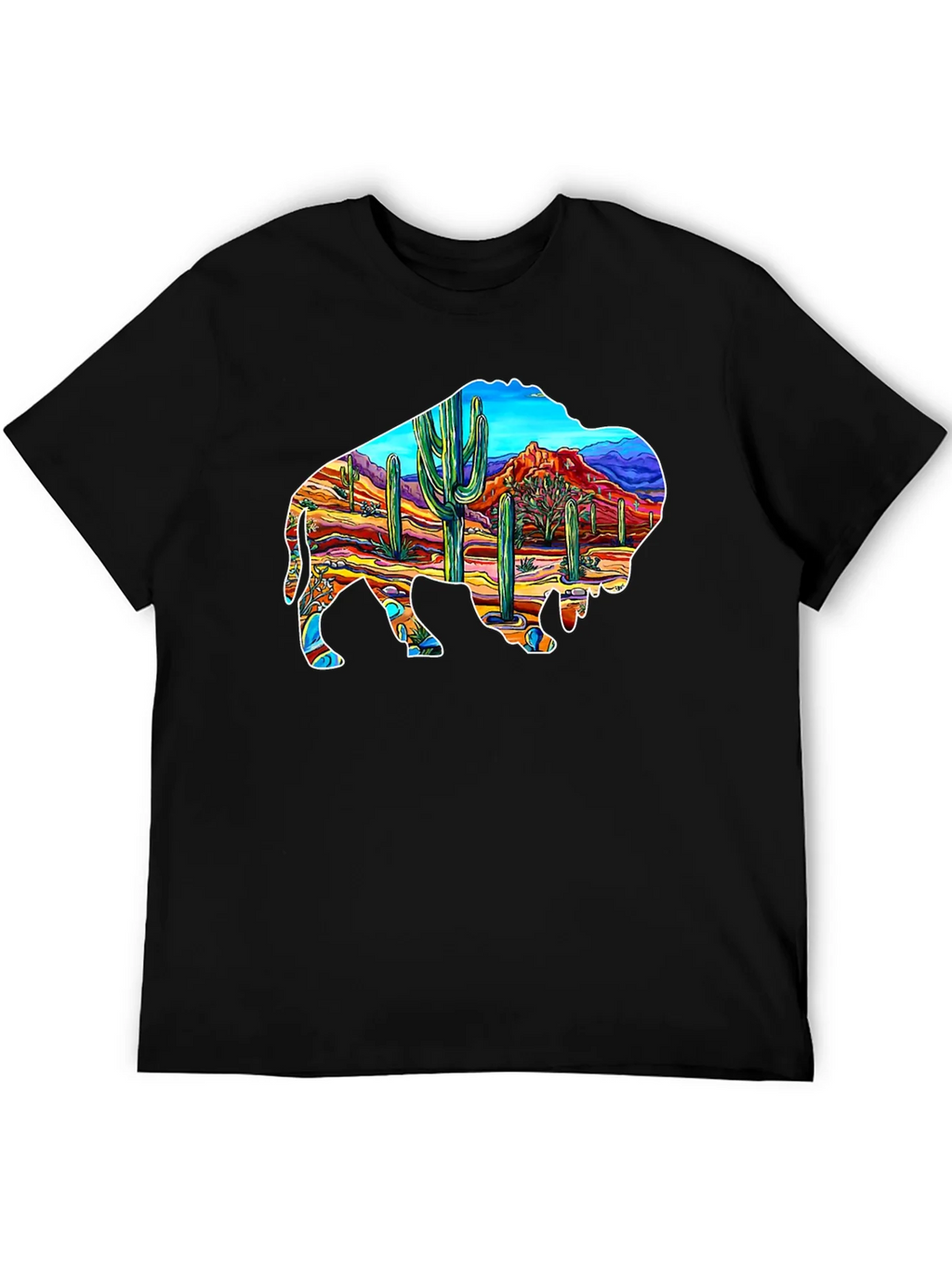 Buffalo Desert Scene Graphic Tee product image 8