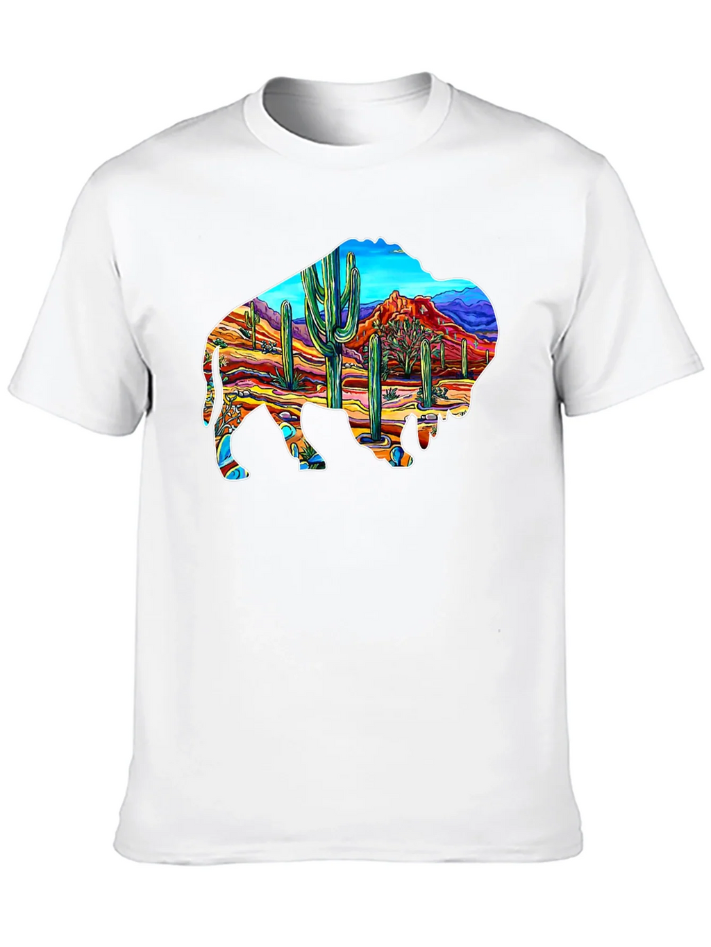 Buffalo Desert Scene Graphic Tee product image 12