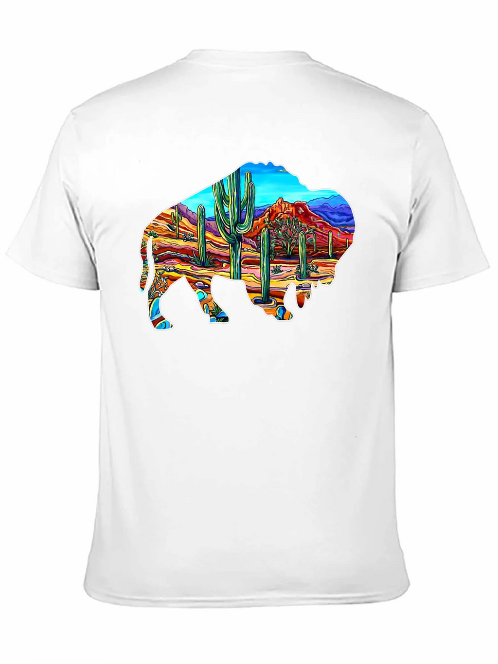 Buffalo Desert Scene Graphic Tee product image 2